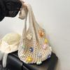 Summer 2025 Woven Slouchy Yarn Handbag - Lightweight Single Shoulder Beach Bag