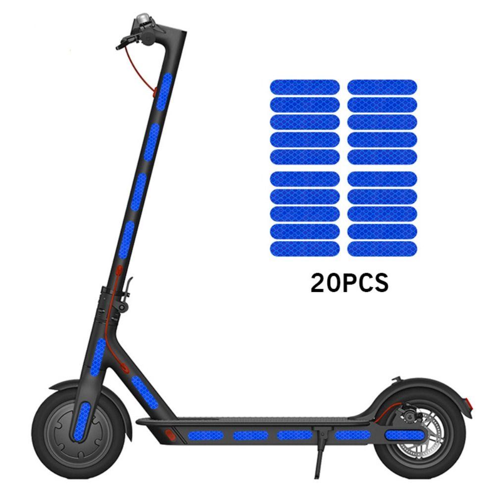 20 шт. ПВХ Ночная предупреждающая наклейка Безопасность Светоотражающие наклейки для скутера Xiaomi M365/Pro