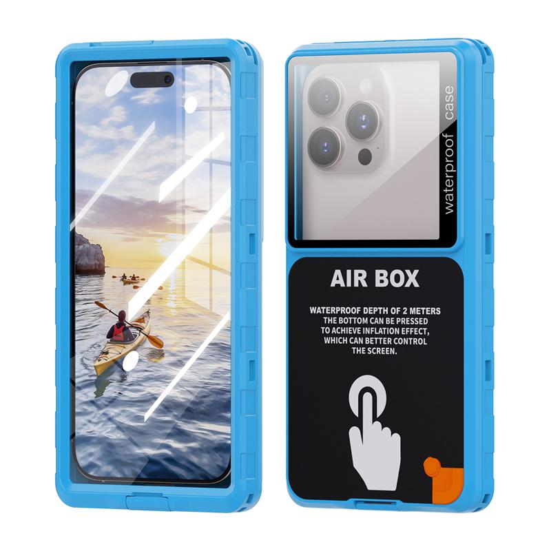 Роскошный водонепроницаемый чехол IP68 для iPhone 16 15 Pro Max 14 13 Plus 12 11 16e X Xs XR 7 8 SE 6s Универсальный 360 Полное покрытие Воздушная коробка