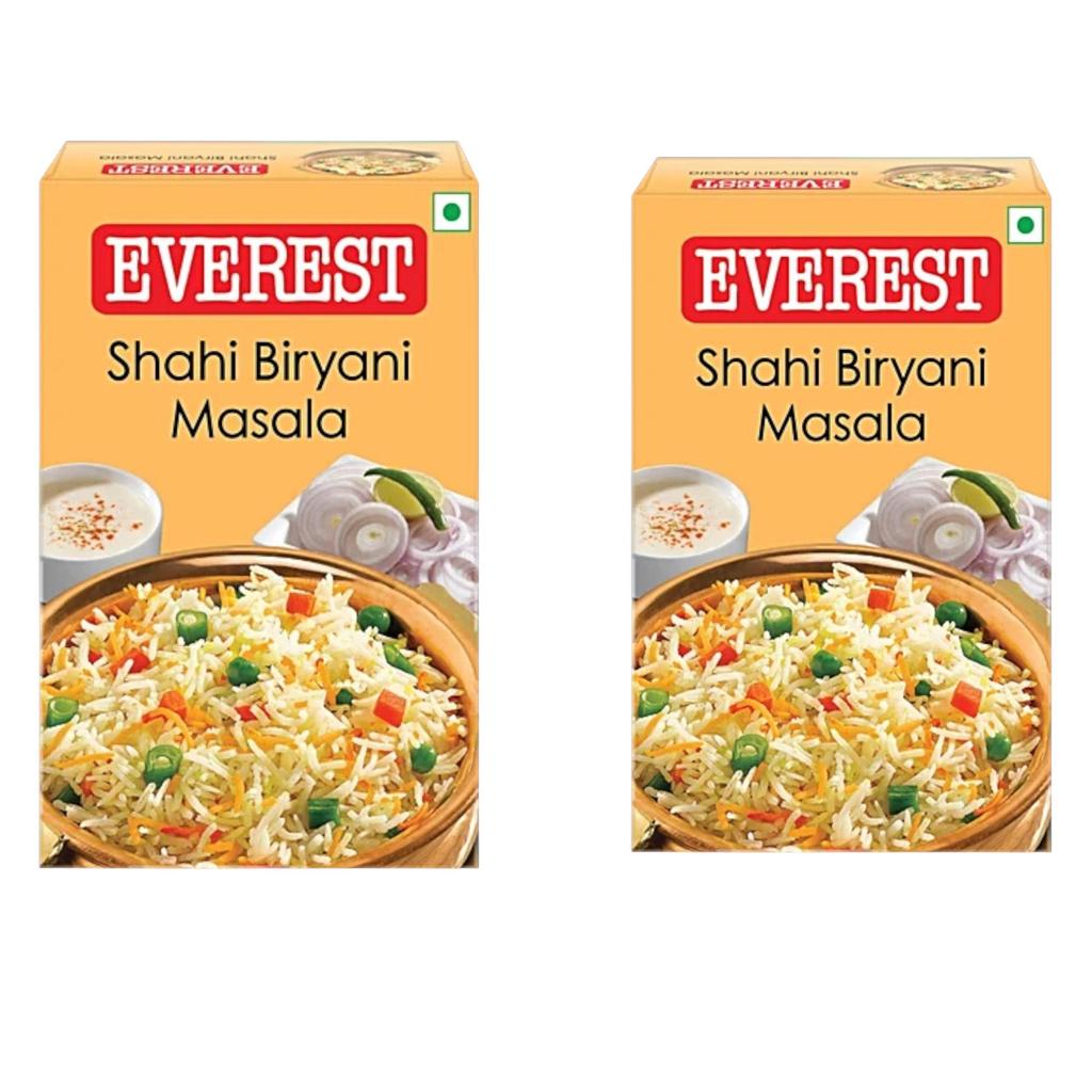 EVEREST Shahi Biryani Masala 50g Carton Fragrant Spice Mix for Authentic Flavourful Rice Dishes Pack of 2