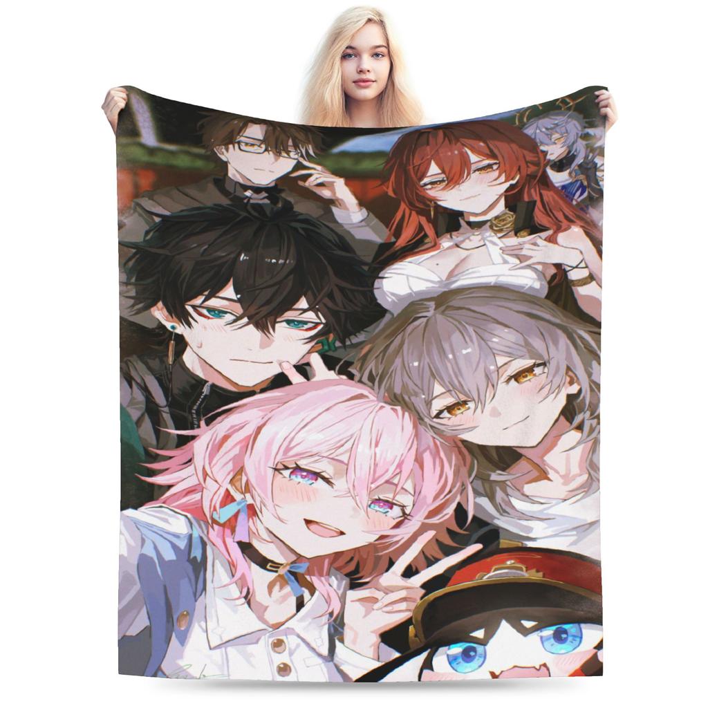 Honkai Star Rail Blankets Super Soft Coral Fleece Plush Comfort Gifts Throw Blankets Bedspreads