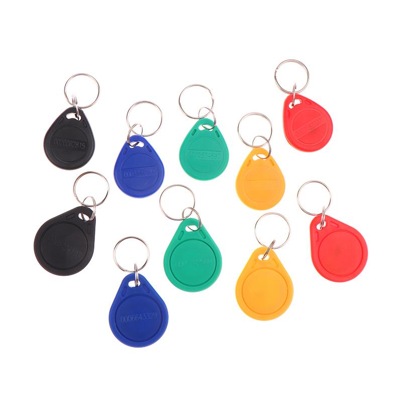 10Pcs 125Khz Read-Only Rfid Rfid Tk4100 Em4100 Smart Chip Proximity Keyfobs Smart Secure Door Entry Access Id Keychain Token Tag