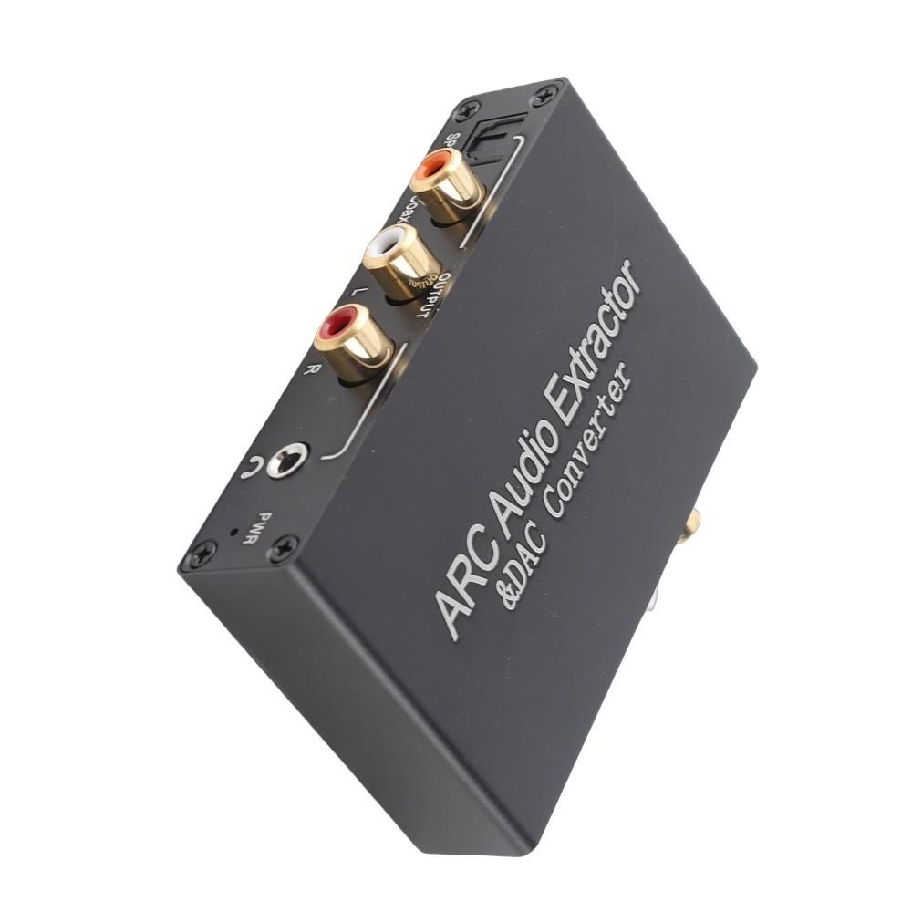192KHz HD Output ARC Sound Extractor Toslink To Headphone Jack Adapter for TV