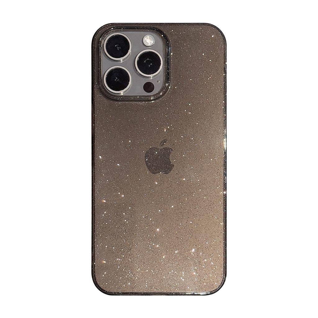 Розовые блестки для чехла для мобильного телефона Apple 16 Promax 17 для IPhone 15 Мягкий чехол 11 Улучшенный Простой 12 Прозрачный