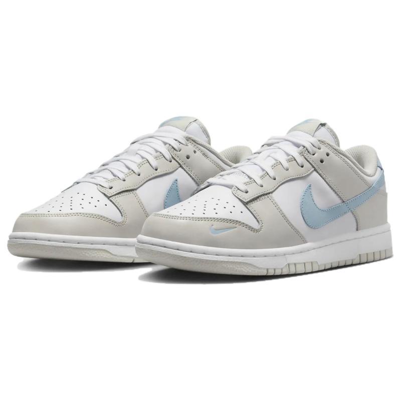 Nike Женские кеды для скейтбординга Dunk Low Light Bone Armory Blue HF0023-100