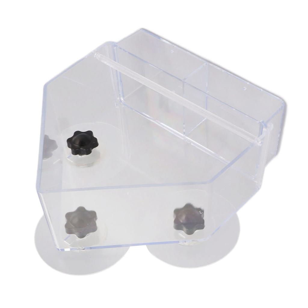 Кормушка для птиц на окно, съемный лоток, прозрачная, прочная, легкая, с 3 крепкими