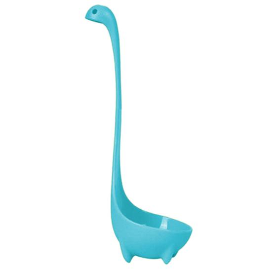 Половник для супа в форме симпатичного динозавра, противоскользящая длинная ручка, вертикальная пищевая посуда, силиконовая ложка для сервировки, кухонные принадлежности