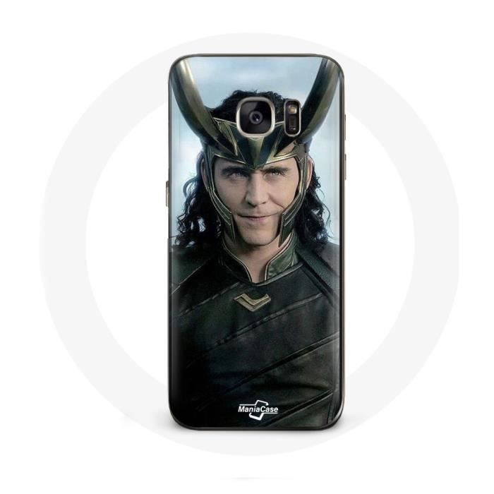 Coque pour Samsung Galaxy S7 Loki Thor Ragnarok avec Casque Saison 1