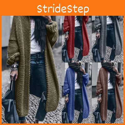 Стильный женский однотонный кардиган-свитер свободного кроя из мягкой толстой вязаной ткани