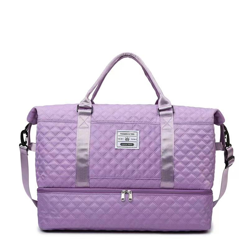New Niche Dry and Wet Separation Fitness Bag Fashionable Short-distance Travel Bag Separate Shoe Compartment Yoga Handbag Large Capacity