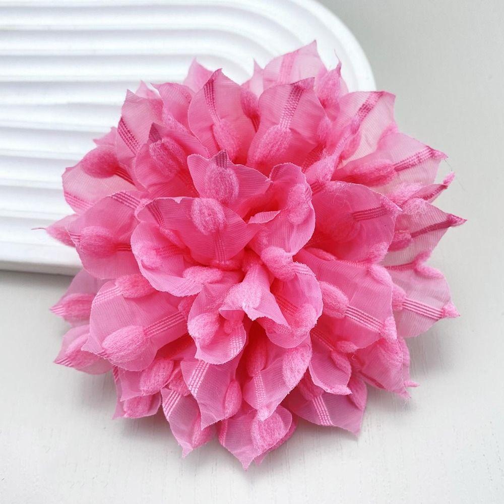 New French Lace Polka Dot Floral Brooch Women Fashion Floral Brooch Cloth Art Handmade Exquisite Accessories Dress Suit Corsage