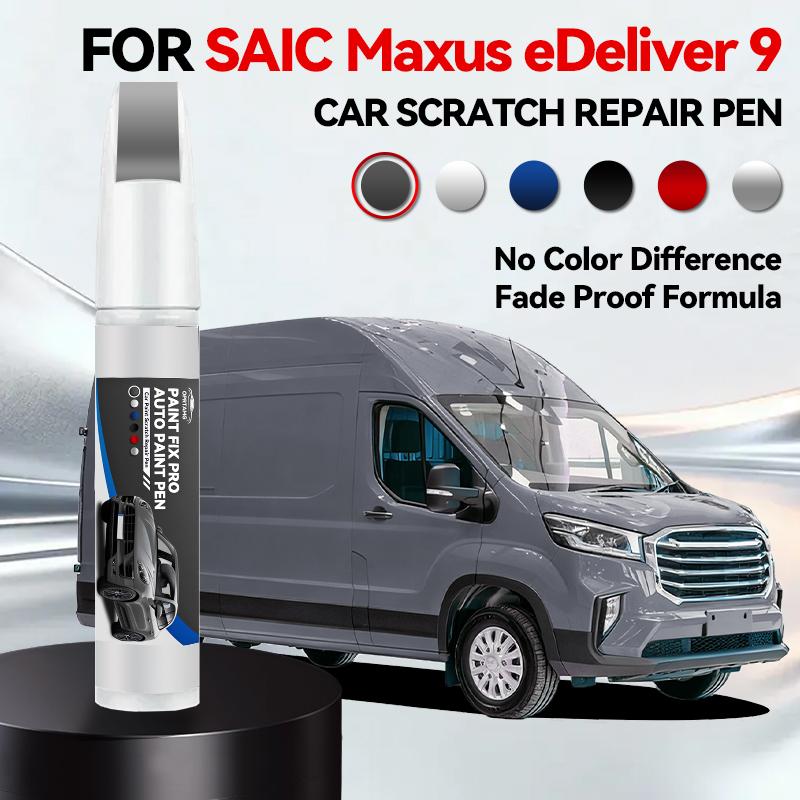 Paint Repair Pen Touch Up Scratch Remover DIY Auto Accessories For SAIC MAXUS EDeliver 9 Aurora Silver Black Blanc White Blue