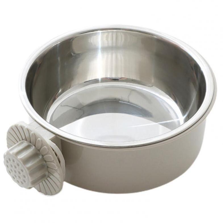 3 Colors Cat Dog Food Dispenser 2-in-1 Pet Feeding Tool Portable Pet Cage Bowl  Cat