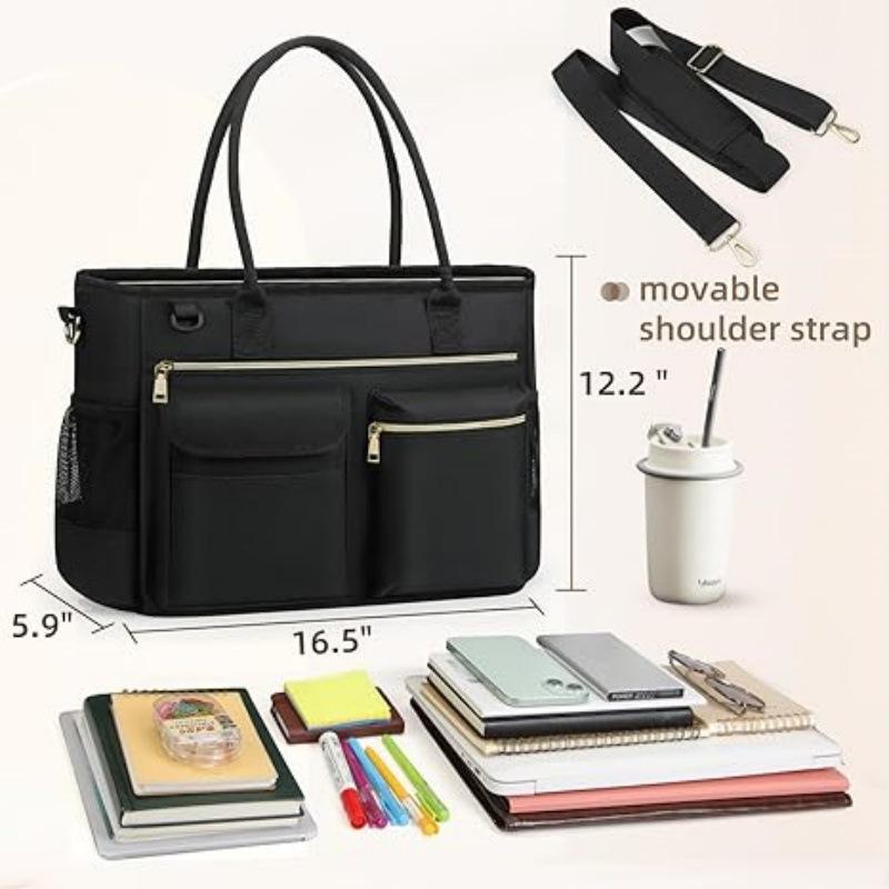 New Women's Laptop Bag Handbag Computer Shoulder Bag Business Briefcase Tote black
