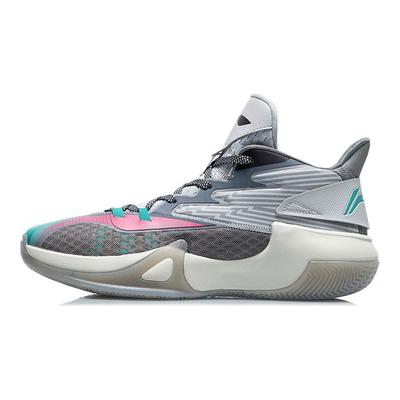 Кроссовки для баскетбола Li Ning Speed Wind Comfortable Daily Shock Absorbing Non-Slip Mid Top Men sketball shoes Shark-Gray ABPR061-3