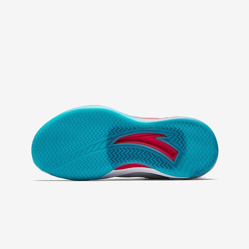 Anta Kids Elite Basketball Shoes Men Sneaker White Black Vibrant-Red 312511116-1