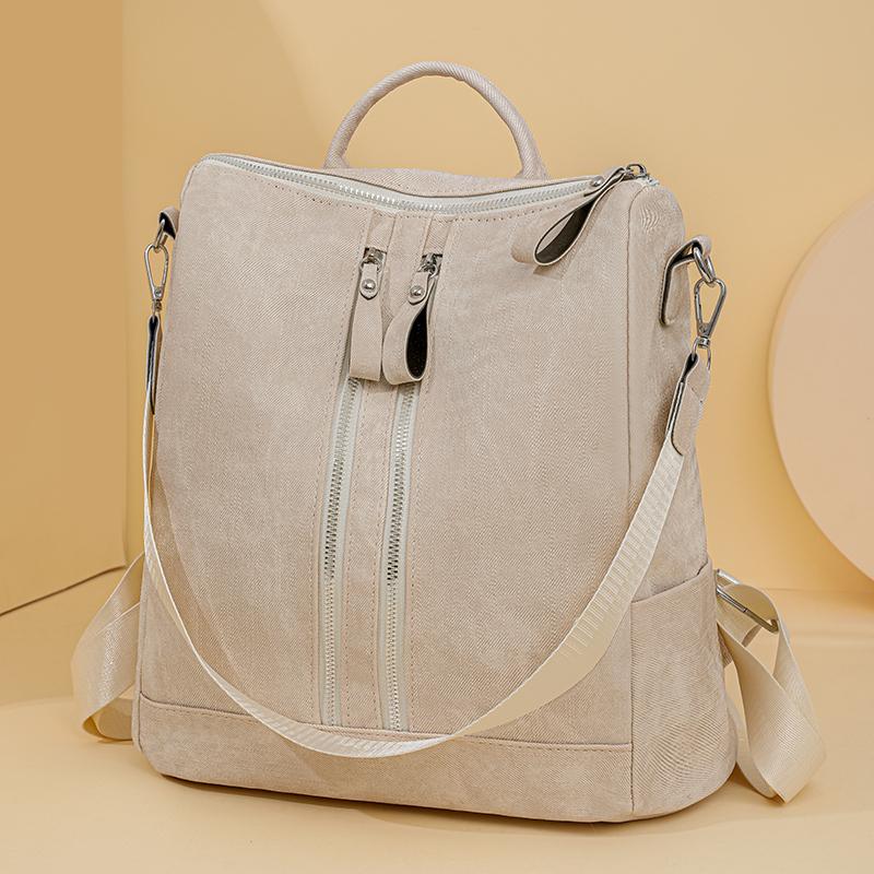 Рюкзак для пригородных поездок, женская сумка с двойной молнией, многофункциональная дорожная сумка через плечо