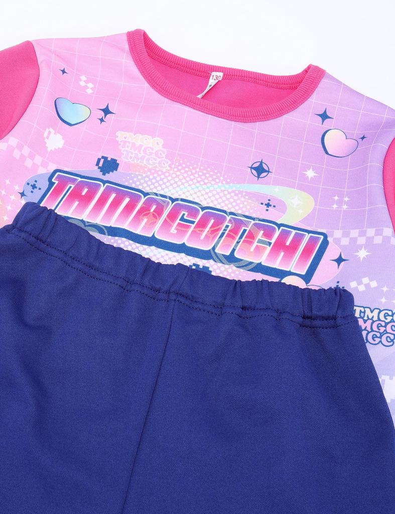Тамагочи Светящийся картонный трикотажный длинный рукав пижамы 562 [Bandai] для девочек