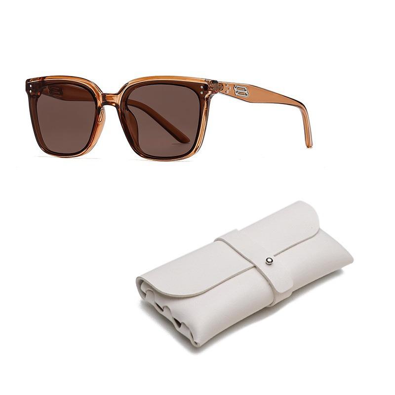 New fashion square sunglasses for women's high-end face small UV-proof sunglasses