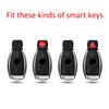Silicone Carbon Fiber Key Case for Mercedes-Benz C-Class, C200L, GLC260, GLK300