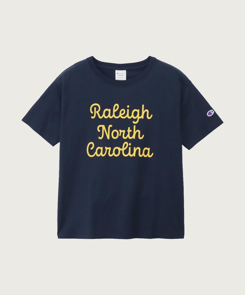 CHAMPION Women'S Lettering Short Sleeve T-Shirt Navy