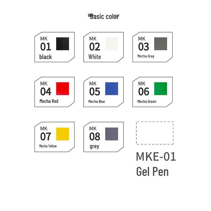 DSPIAE Despai Water-based Soft Tip Pen for Military Models - Base & Metallic Colors for Coloring & Touch-ups