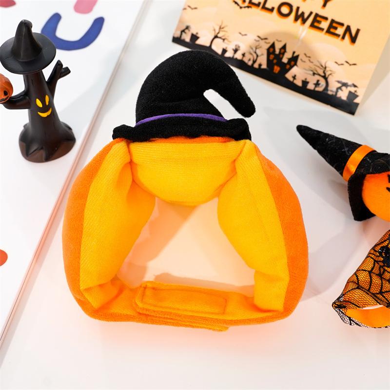 Pet Hat Halloween Funny Pumpkin Hat Animal Costume Personality Cute Transformation Hood