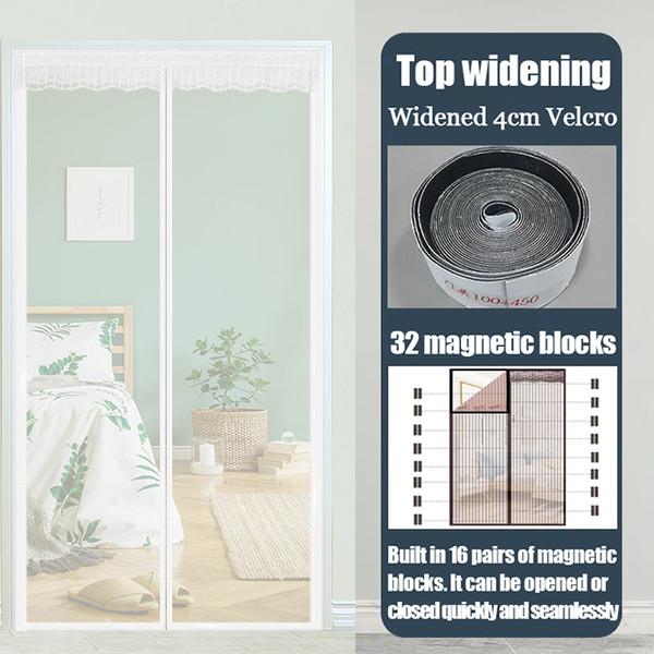 Summer Door Screen Netting Curtains Anti Mosquito Fly Bug Insect Door Curtains Kitchen Bedroom Curtains Netting For Door