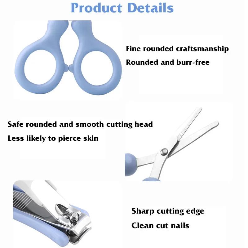 For Kids Nail Clipper Scissors Nail Clippers Children's Care Tools Storage Set Baby's Nail Clippers Kits Baby Nail Trimmer