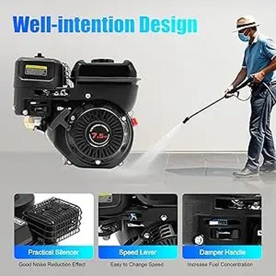 Двигатель 7,5 л.с. 212 куб. см, 4-тактный, 3600 об/мин для карта, водяного насоса, machinery