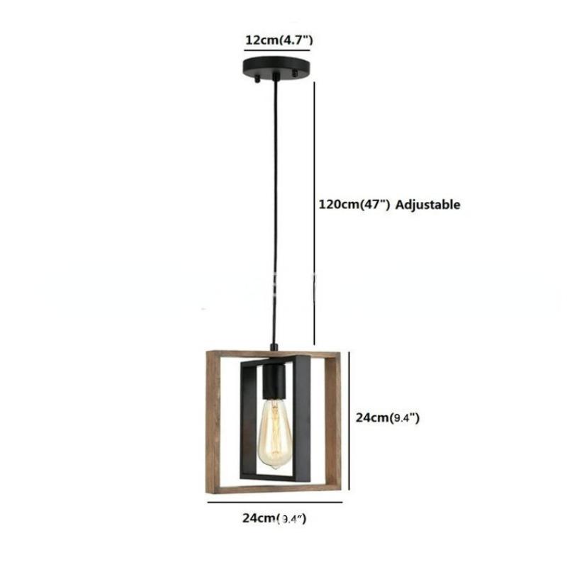 Креативный обеденный стол, индустриальный стиль, ретро островной настольный светильник из цельного дерева, железный арт-бар, настольный светильник для ресторана, подвесной светильник
