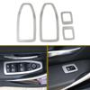 4 шт./компл. для BMW F30 F34 320 328I GT 2013-2016 Накладка на переключатель стеклоподъемника на двери салона автомобиля из нержавеющей стали, наклейка