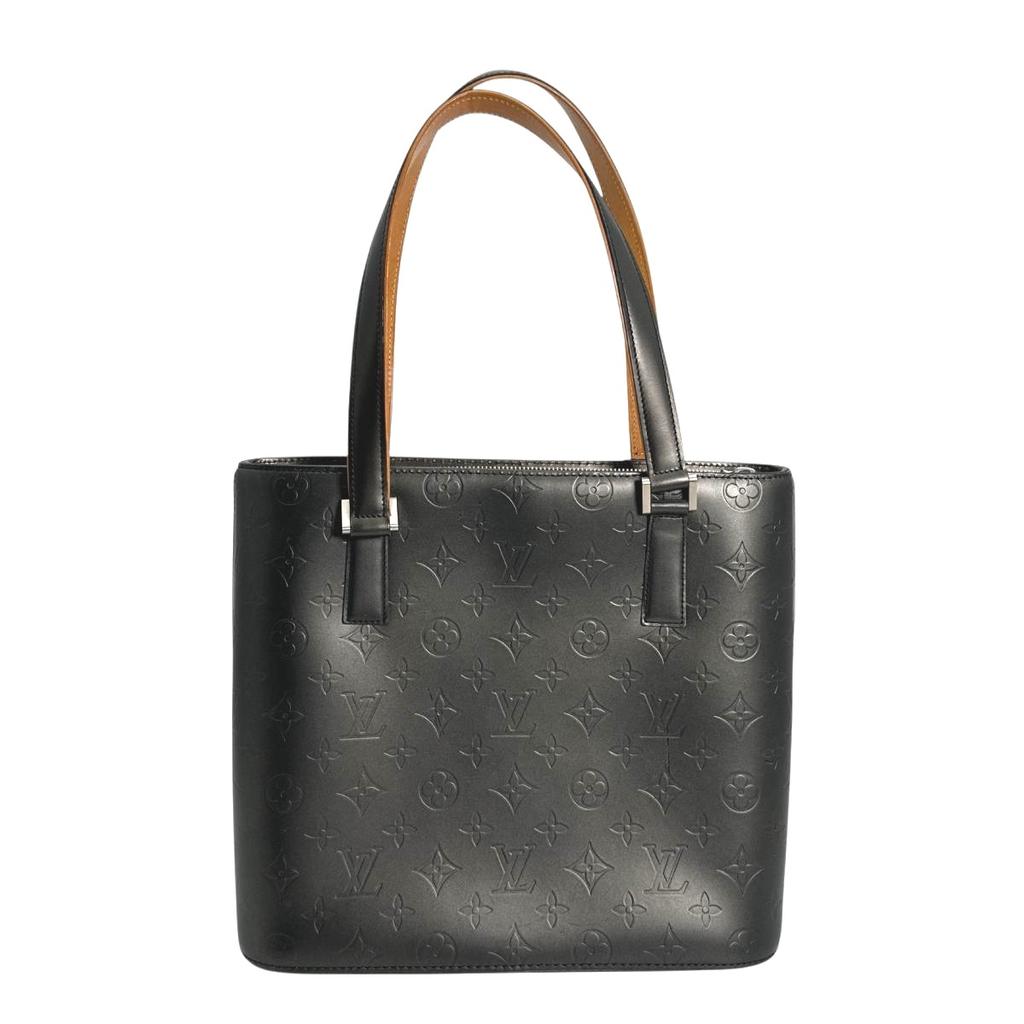 Louis Vuitton Сумка Stockton Monogram mat Черная унисекс M55112 Б/у