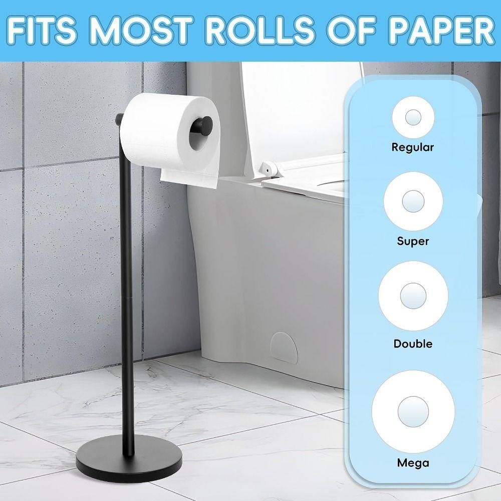 Stainless Steel Toilet Paper Stand Rustproof Tissue Rack Roll Paper Storage Rack Bathroom