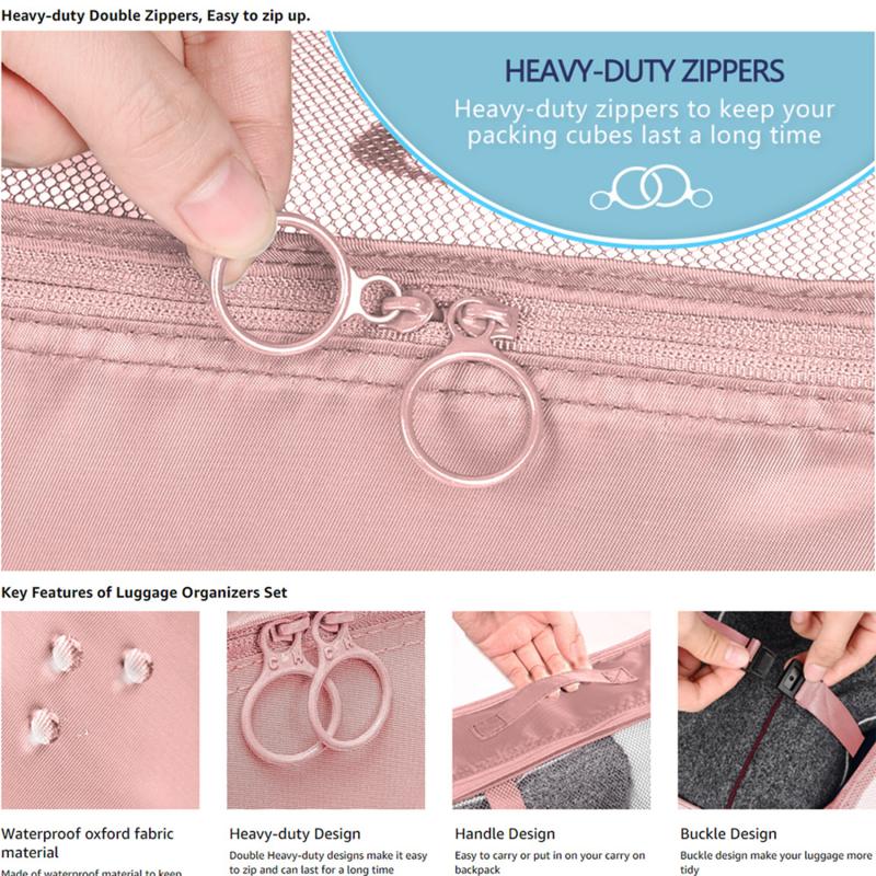 Саржа из семи предметов, органайзер для одежды, упаковочная сумка, дорожная сумка для хранения одежды и нижнего белья