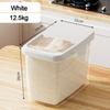 Moisture-proof Rice Bucket Transparent Cereal Container Fresh-keeping Rice Grain Storage Box