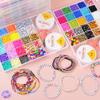 25-Grid DIY Polymer Clay Bead Set for Jewelry Making