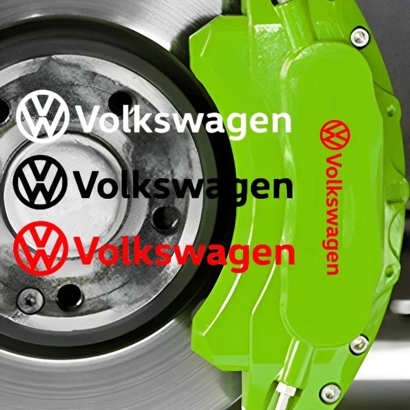 Для VOLKSWAGEN VW 6 шт. Автомобильные наклейки на суппорты, стайлинг кузова для Volkswagen Touareg Jetta Scirocco Beetle Tiguan Golf Passat