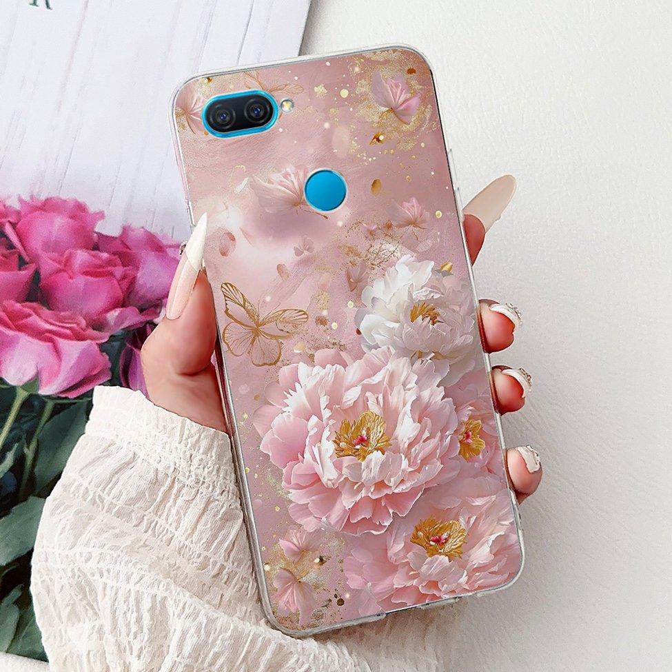 Clear For Oppo A12 CPH2077 CPH2083 Cover For Oppo A12 Case Luxury Butterfly Love Fashion Flowers Cool Lion Cute Painted