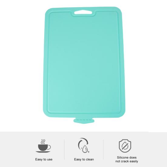 Силиконовая разделочная доска, складной двусторонний нескользящий коврик для резки, пищевой без BPA, можно мыть в посудомоечной машине, кухонные инструменты для кемпинга