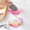 3Pcs Wall Mount Lotus Soap Dish Double Layers Quick Drain No Drill Kitchen Bathroom Shampoo Bar Soap Holder Container Box Saver