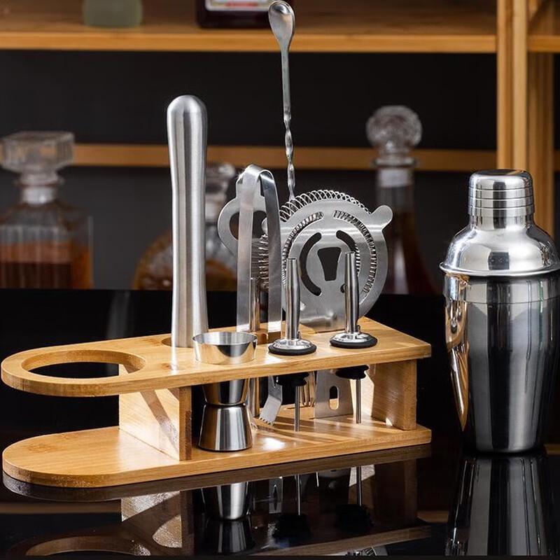 13-Piece Stainless Steel Cocktail Bartending Set