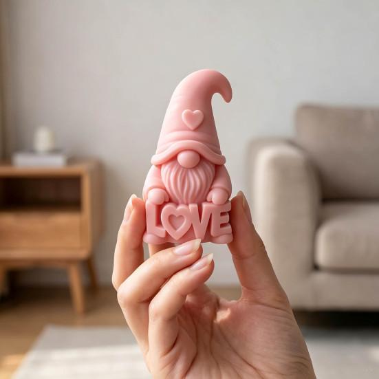 Durable Home Interior Ornaments Faceless Love Gnome Figurine, 3D Printed Valentine's Day Desktop Decor, Small Tabletop Sign Romantic Couple Gift, Cute