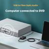 USB Аудио Адаптер для Телевизора Ноутбука к Оптическому Spdif и 3.5мм Аудио Подключению