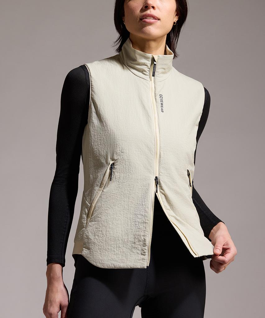 Gorewear Concurve Windstopper Epe Insulated Vest - Tech Beige (Women'S) Windproof And Thermal Vest
