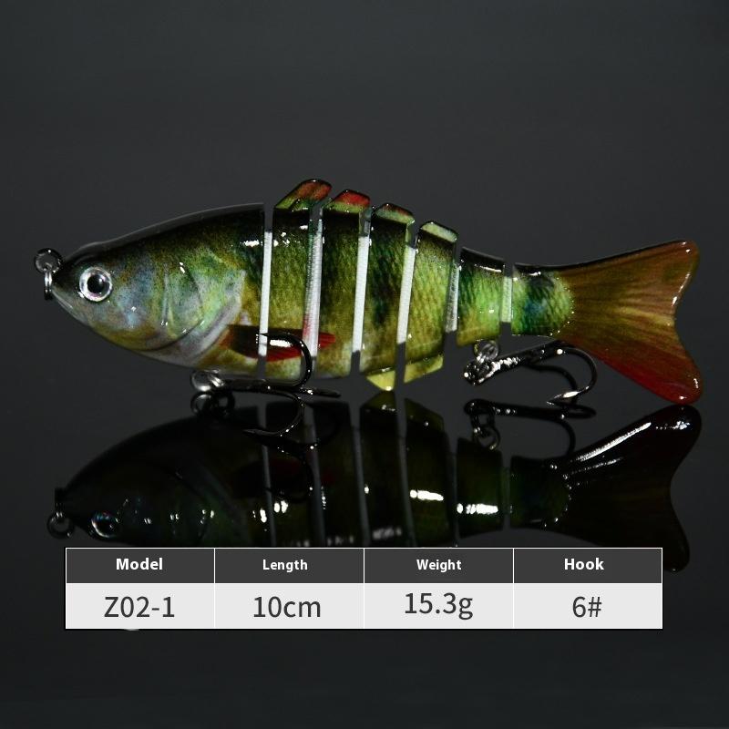 7 10 см многосекционная приманка пластиковая жесткая приманка поддельная приманка имитация бионической пресноводной приманки Luya