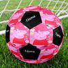 Custom Name Peppa Pig Theme Size 5 Soccer Ball, Suitable for Both Indoor and Outdoor Matches, a Gift Suitable for Everyone.