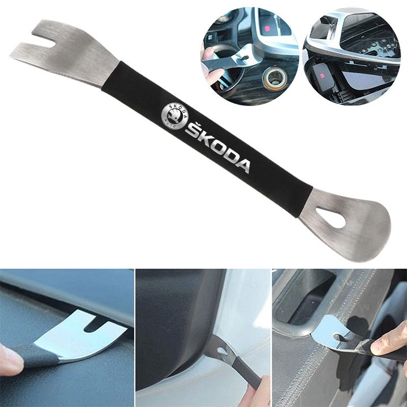 Stainless Steel Car Interior Pry Plate – Installation & Removal Tool Compatible with Skoda Fabia, Superb, Octavia, Kamiq ulsh63
