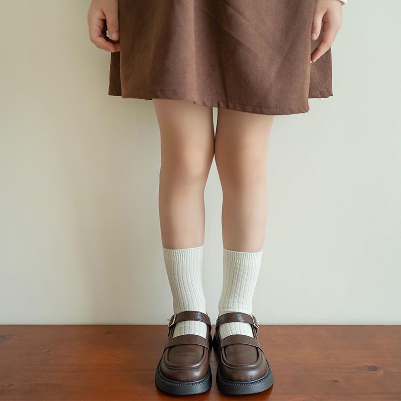1 пара детских носков, однотонные детские носки, хлопковые носки для девочек, для новорожденных мальчиков и малышей, аксессуары для детской одежды, весна, осень, зима