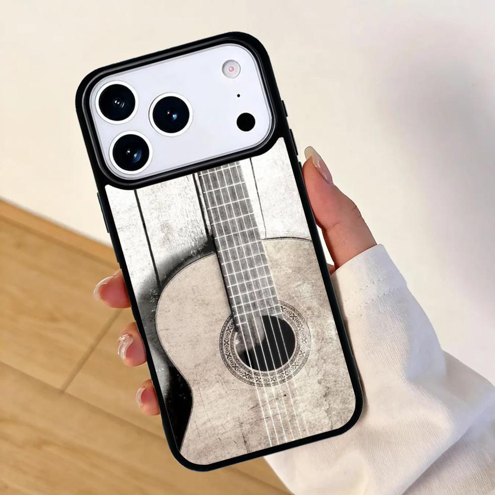 Rustic-Sepia-Guitar Phone Case For Apple iPhone 17 air 16 Pro Max 15 Pro Max 14 13 12 11 Mini Back Cover